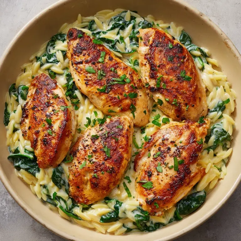 Boursin Orzo with Chicken Recipe