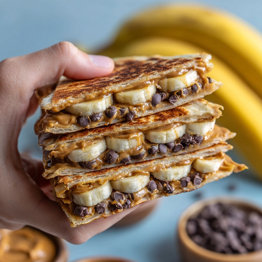 Peanut Butter Banana Quesadillas Recipe - Recipe Image