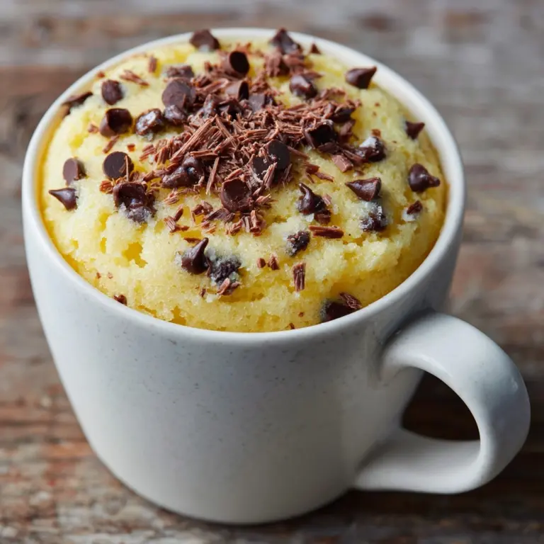 Chocolate Chip Mug Cake Recipe