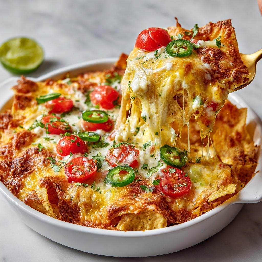 (SUPER EASY) Chicken Nacho Casserole Recipe - Recipe Image