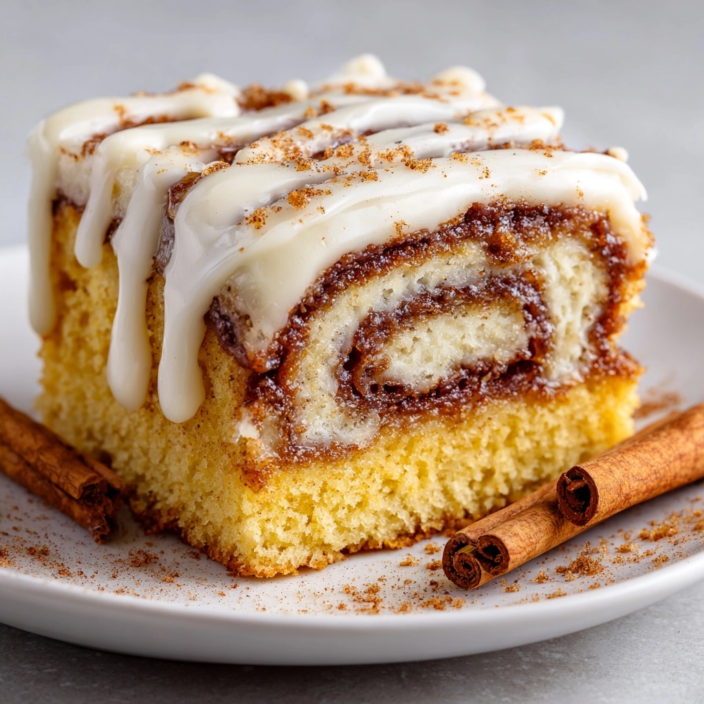 Ooey Gooey Cinnamon Roll Cake Recipe - Recipe Image