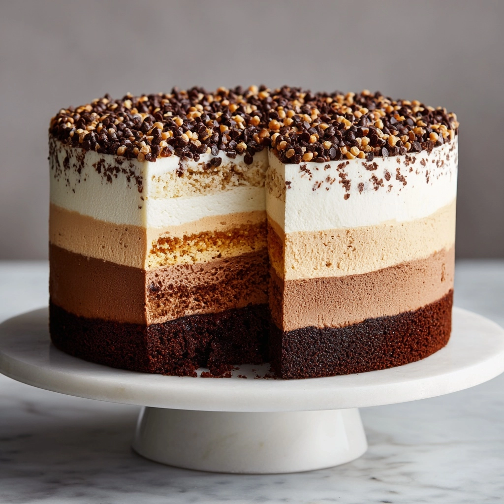 Tuxedo Cake: A Triple Chocolate Mousse Delight Recipe - Recipe Image