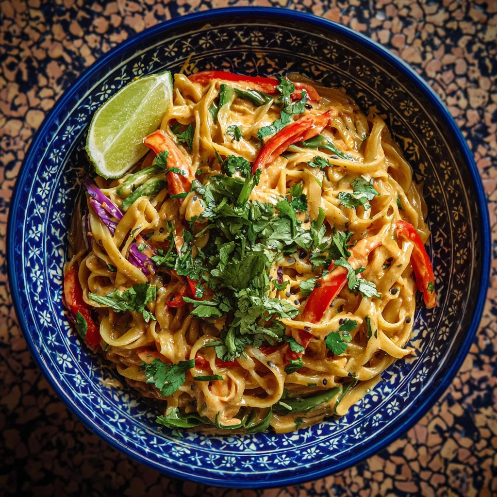 Creamy Peanut Noodles with Crunchy Veggies and Lime Recipe - Recipe Image