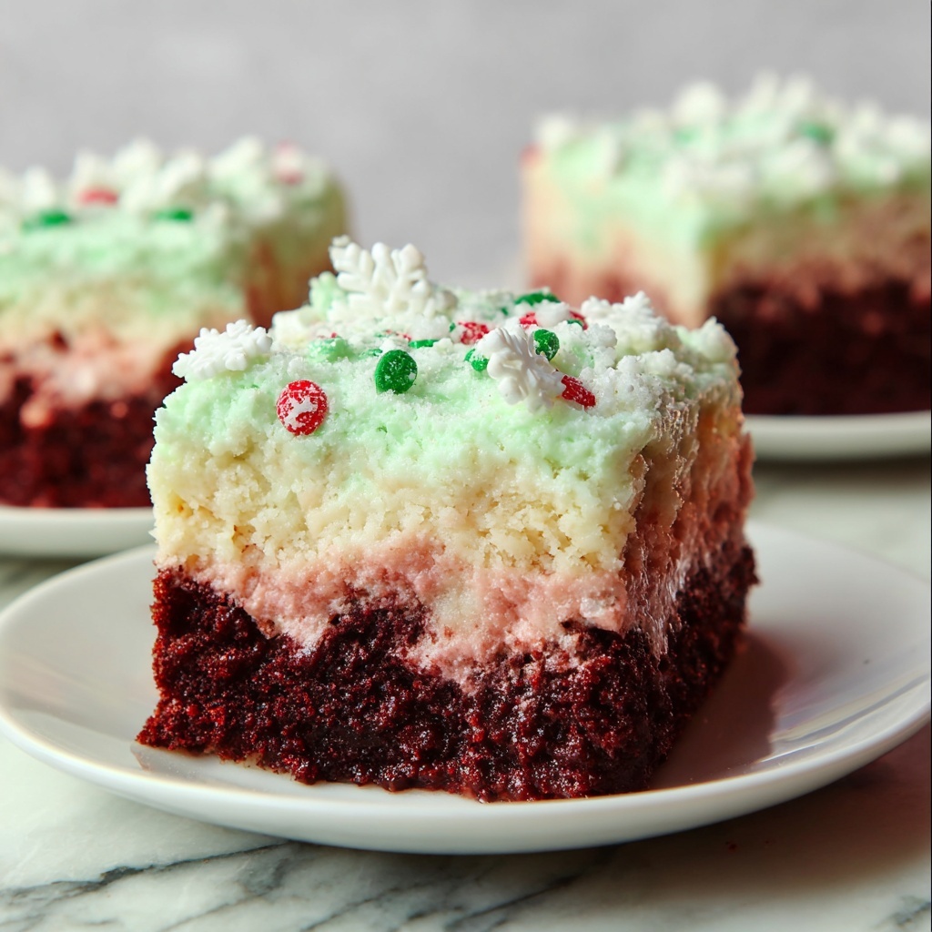 Christmas Red Velvet Poke Cake Recipe - Recipe Image