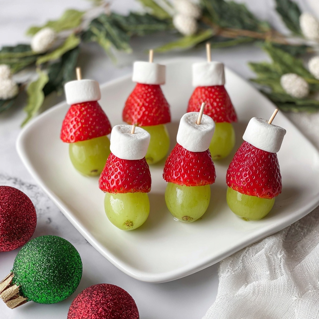 Grinch Fruit Kabobs Recipe - Recipe Image