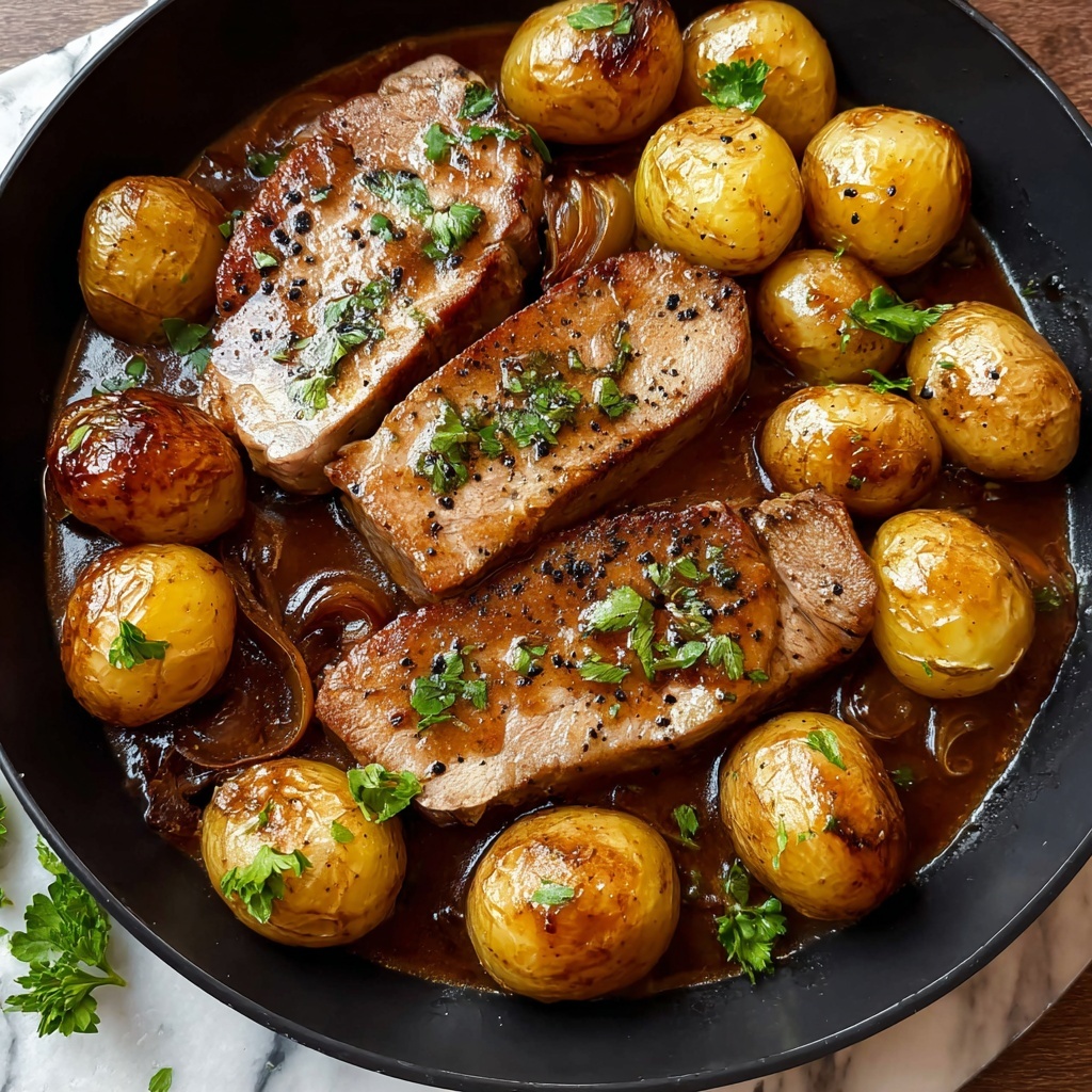 Honey Mustard Pork Chops Recipe - Recipe Image