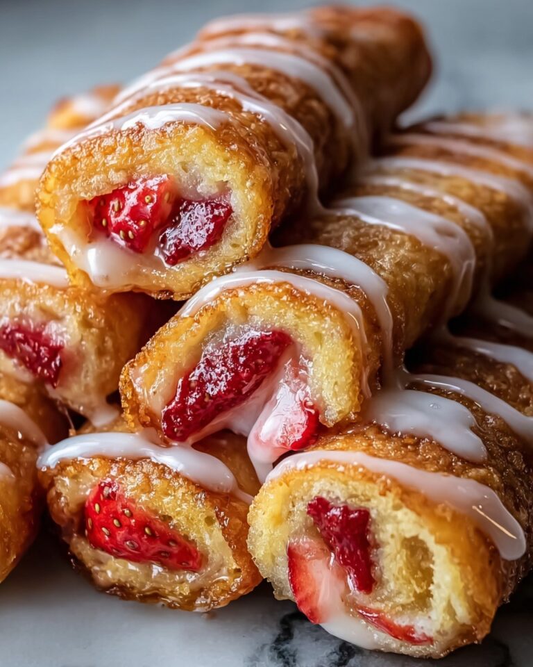 Strawberry & Cheesecake Stuffed Eggroll Bites Recipe