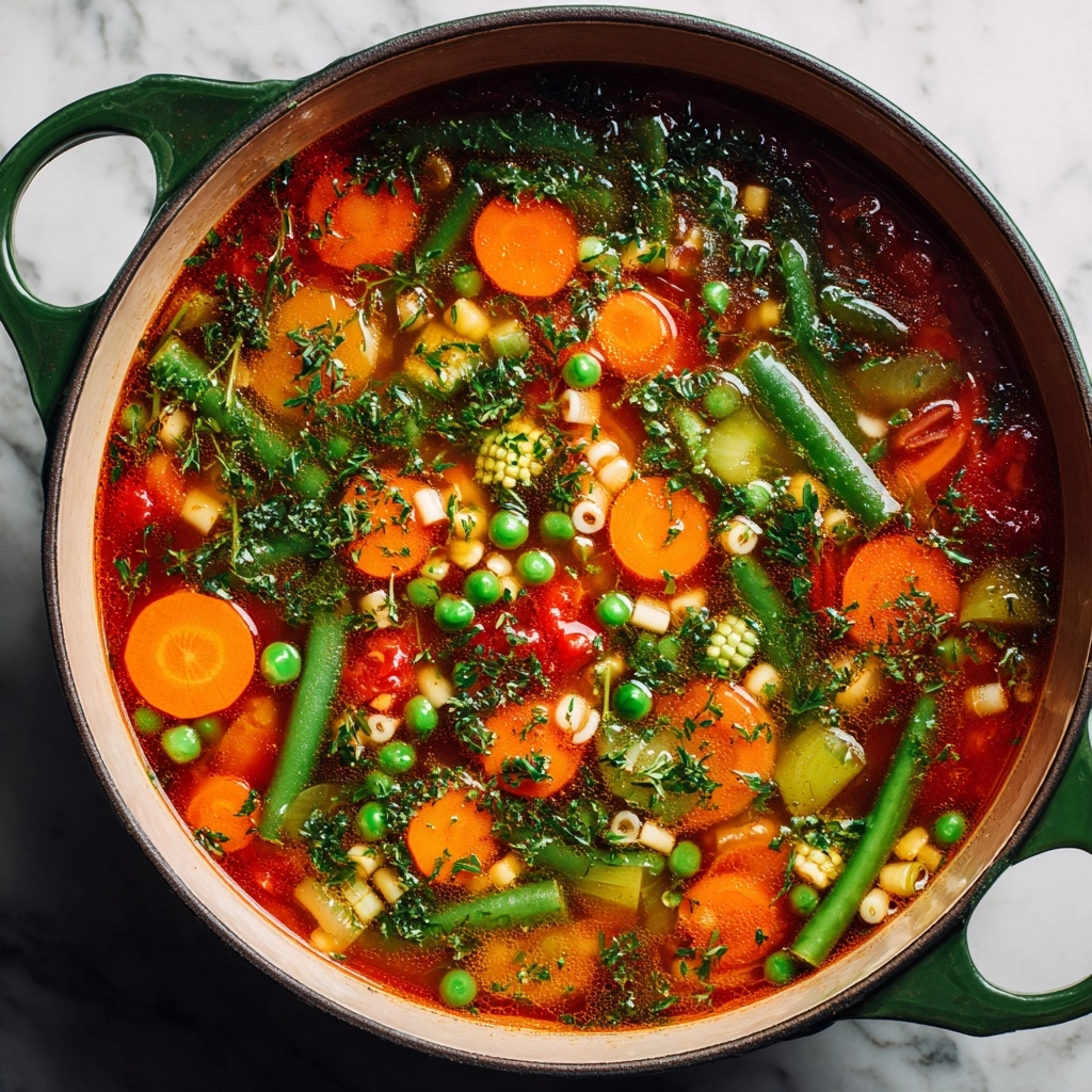 Hearty Vegan Vegetable Soup Recipe - Recipe Image