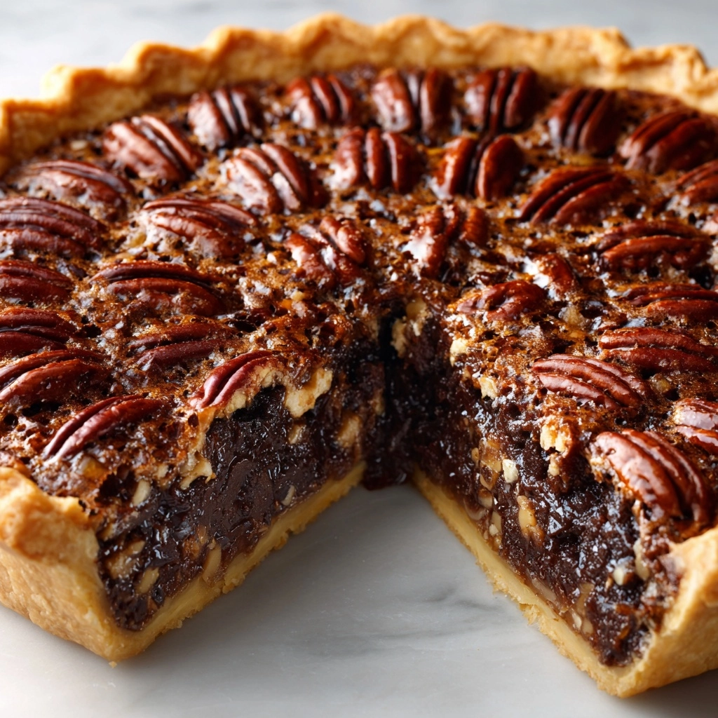 Chocolate Fudge Pecan Pie Recipe - Recipe Image