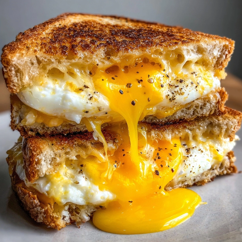 Breakfast Grilled Cheese with Eggs Recipe - Recipe Image