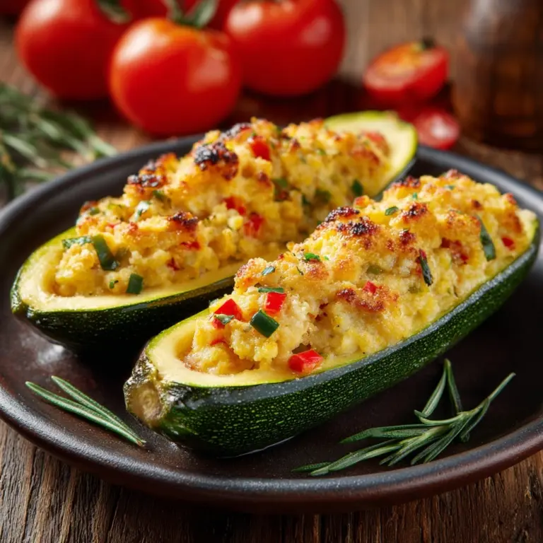 Mediterranean Stuffed Zucchini Recipe