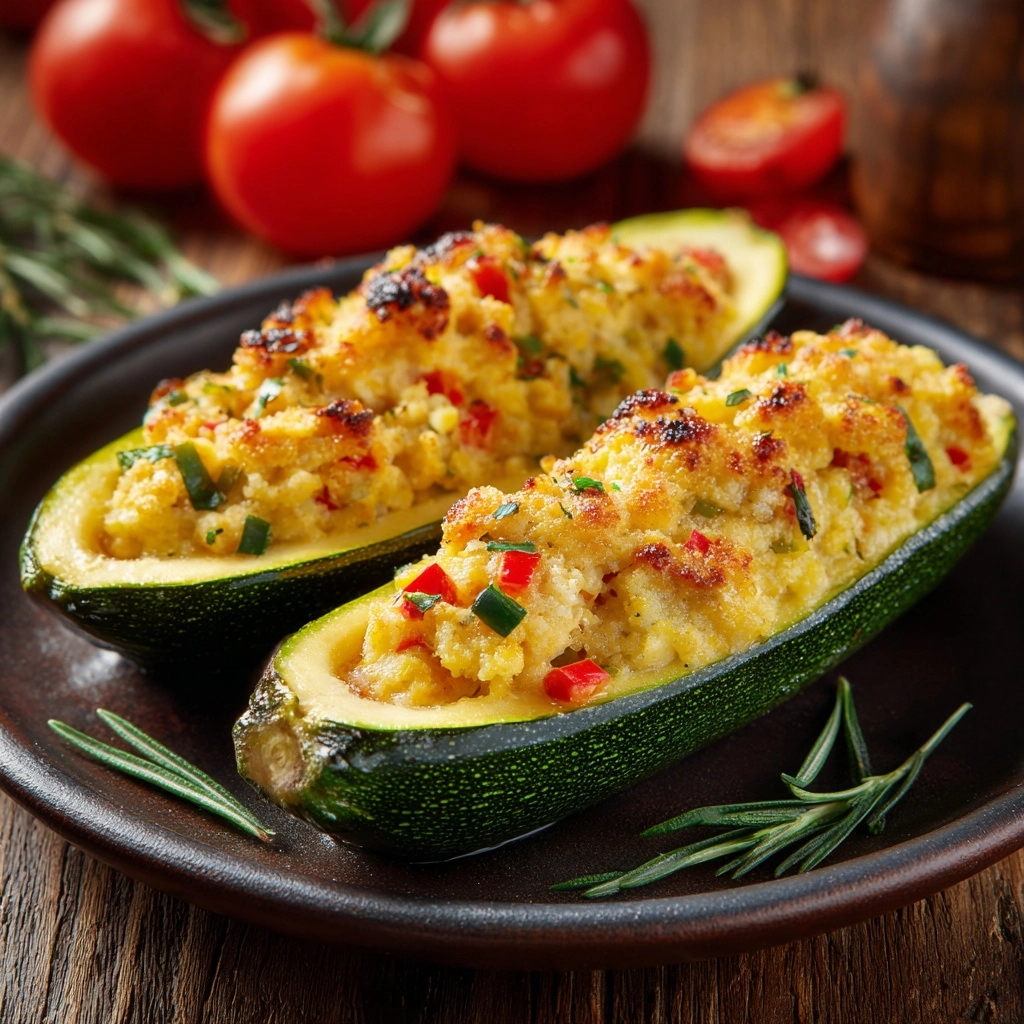 Mediterranean Stuffed Zucchini Recipe - Recipe Image