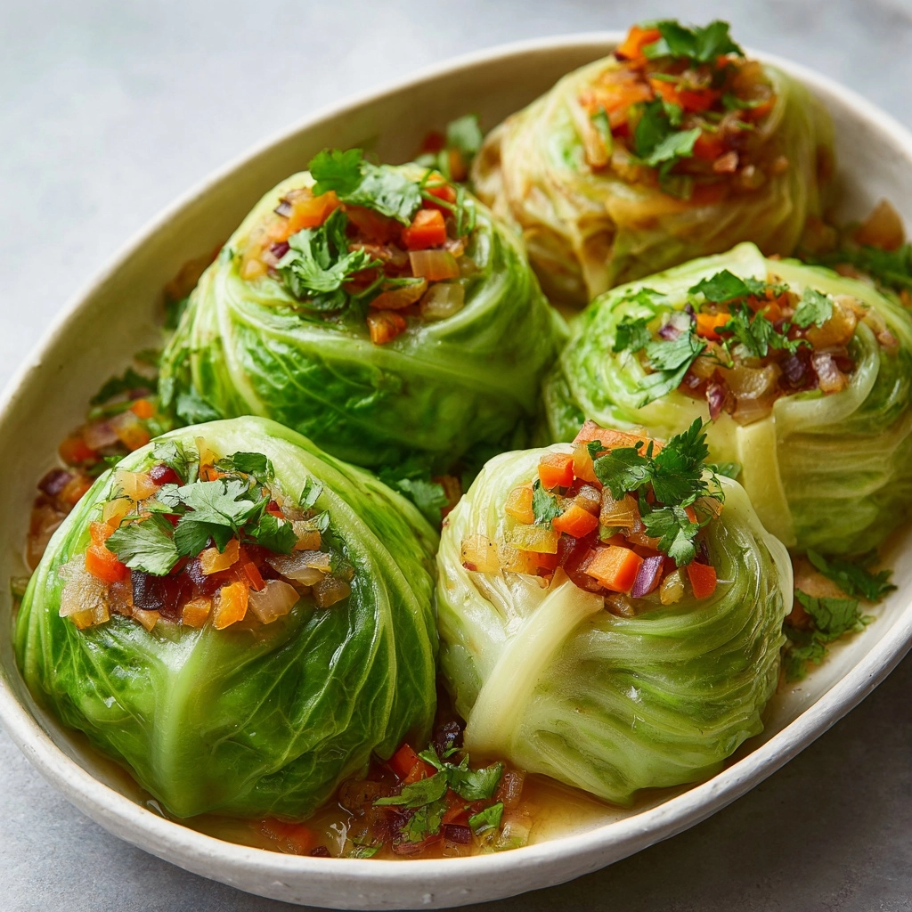 Italian Stuffed Cabbage Rolls Recipe - Recipe Image