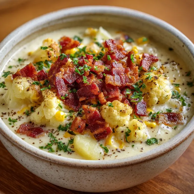 Slow Cooker Cauliflower Corn Chowder Recipe
