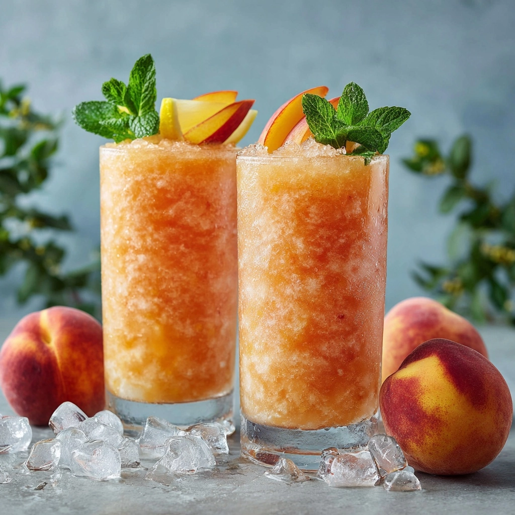 Frozen Peach Lemonade Recipe - Recipe Image