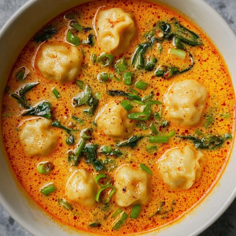 Thai Red Curry Dumpling Soup Recipe