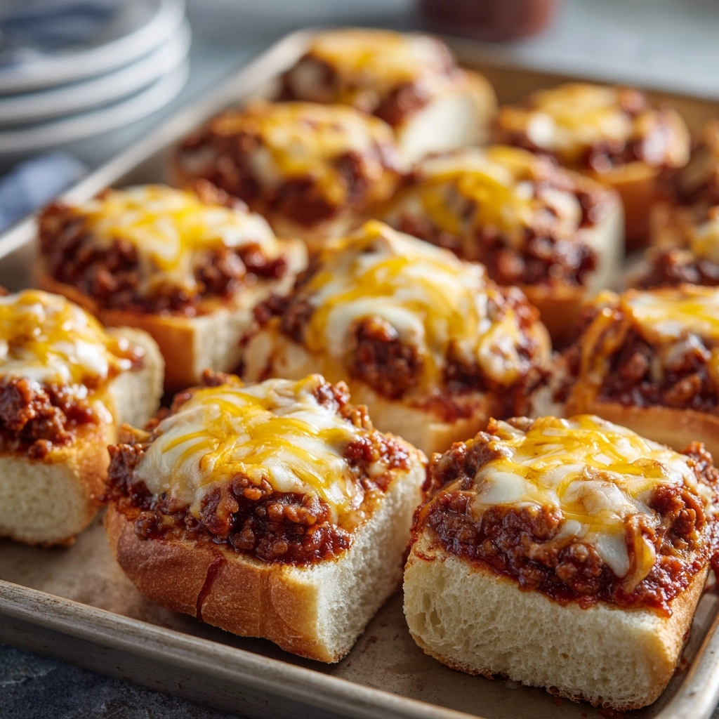 Old School Pizza Burgers Recipe - Recipe Image