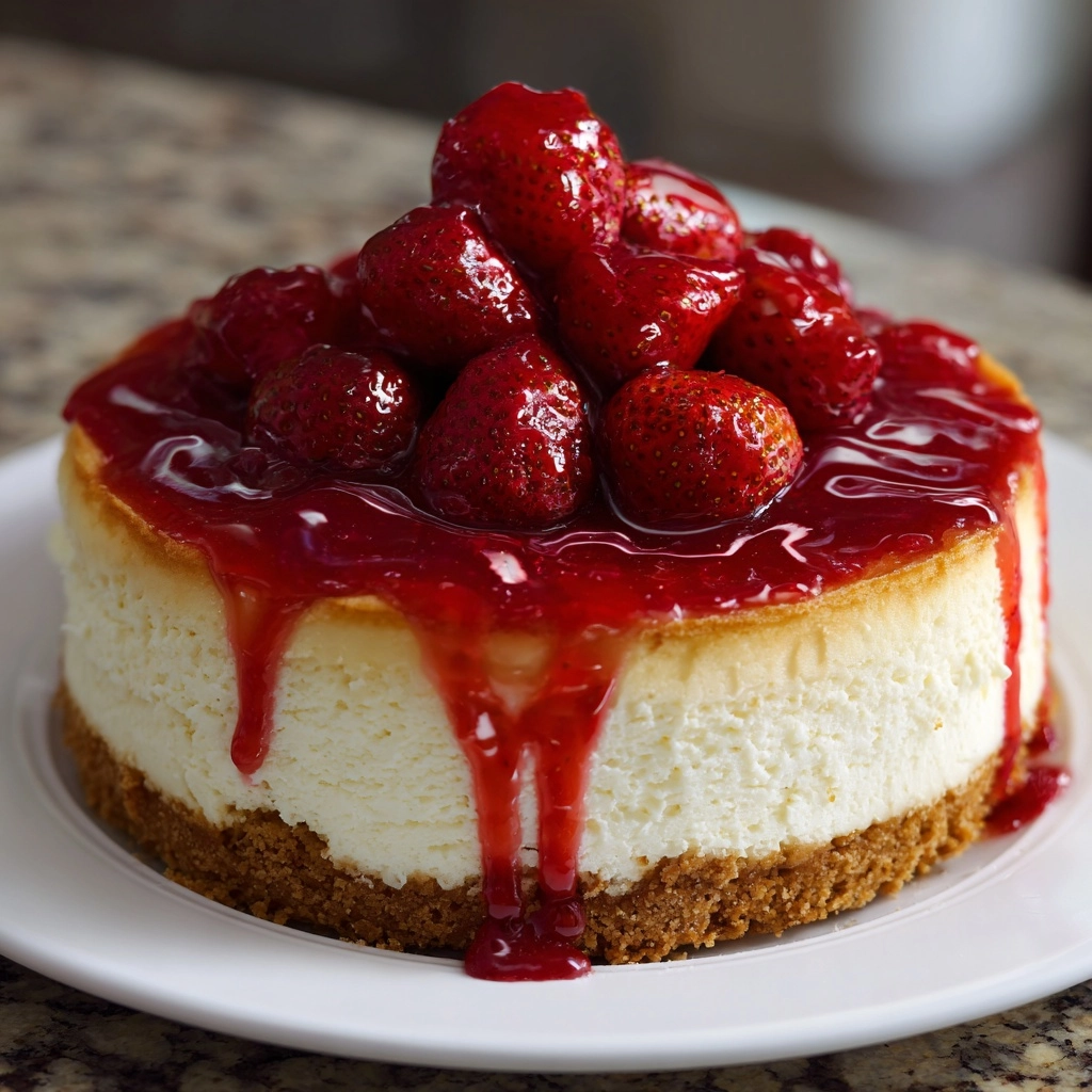 Strawberry Swirl Cheesecake Recipe - Recipe Image
