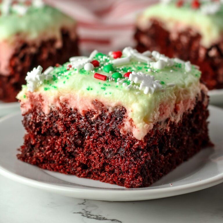 Christmas Red Velvet Poke Cake Recipe