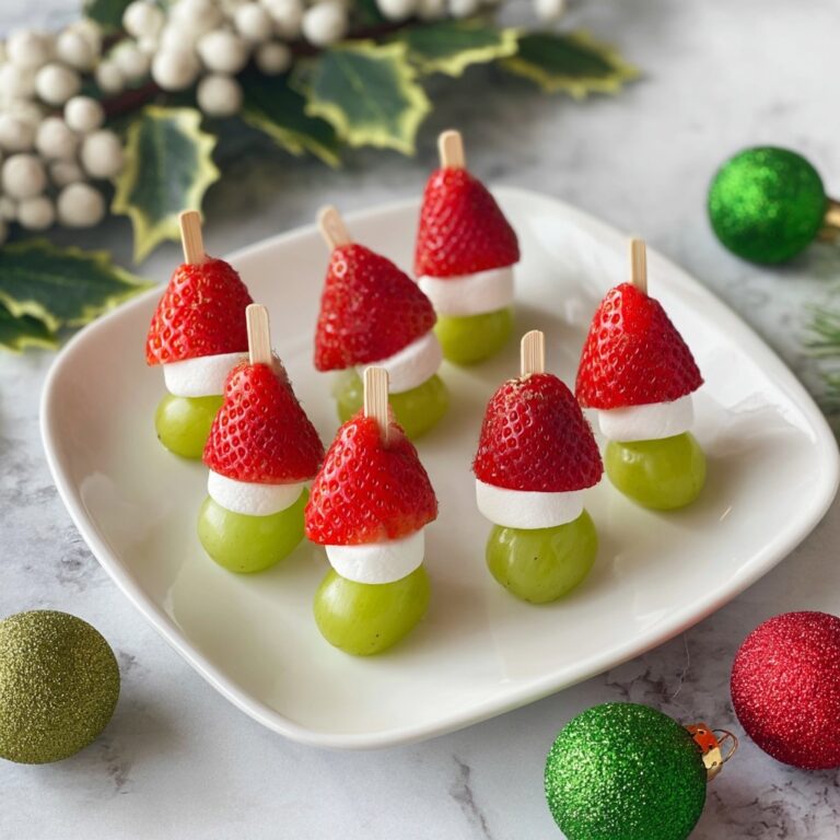 Grinch Fruit Kabobs Recipe