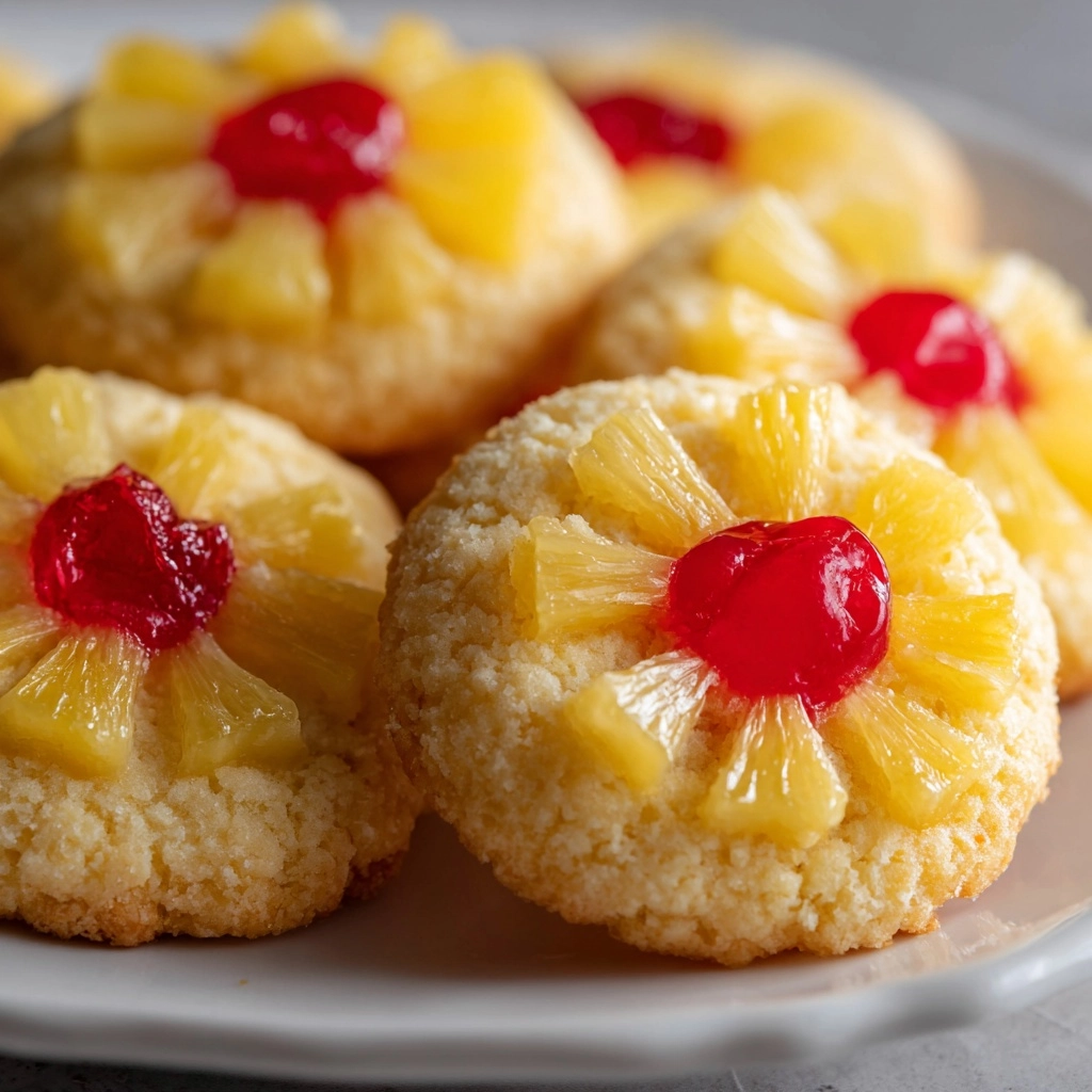 Pineapple Upside Down Sugar Cookies Recipe - Recipe Image