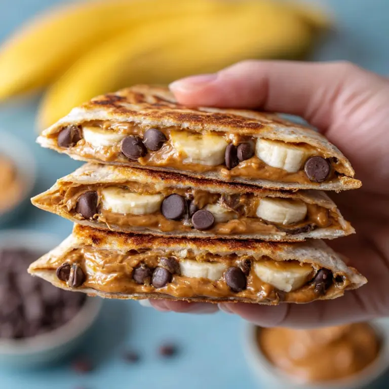 Peanut Butter Banana Quesadillas Recipe