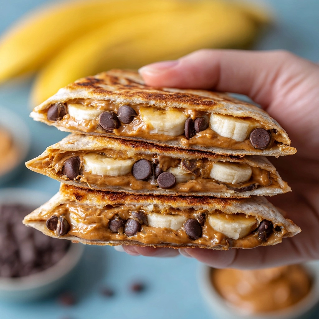 Peanut Butter Banana Quesadillas Recipe - Recipe Image