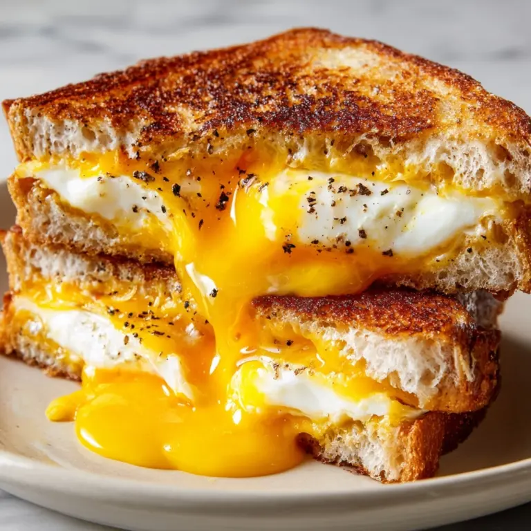 Breakfast Grilled Cheese with Eggs Recipe