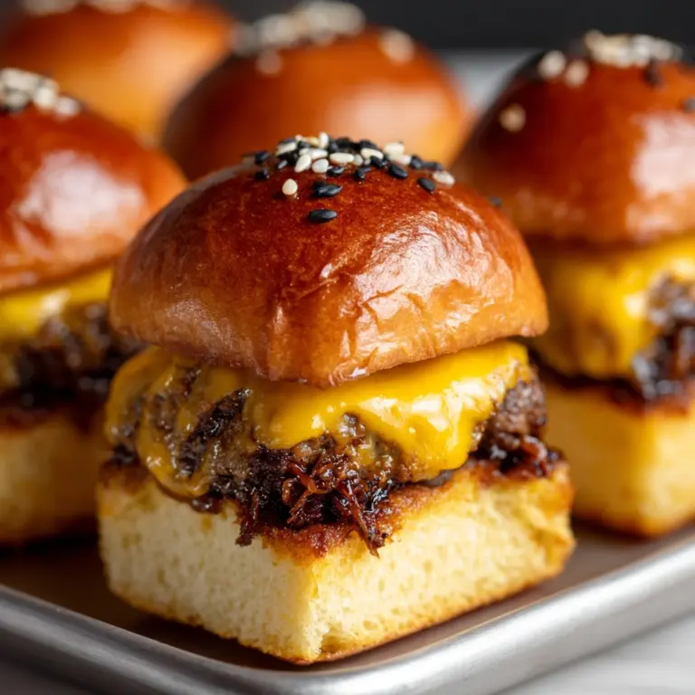 Hawaiian Roll Cheeseburger Sliders Recipe