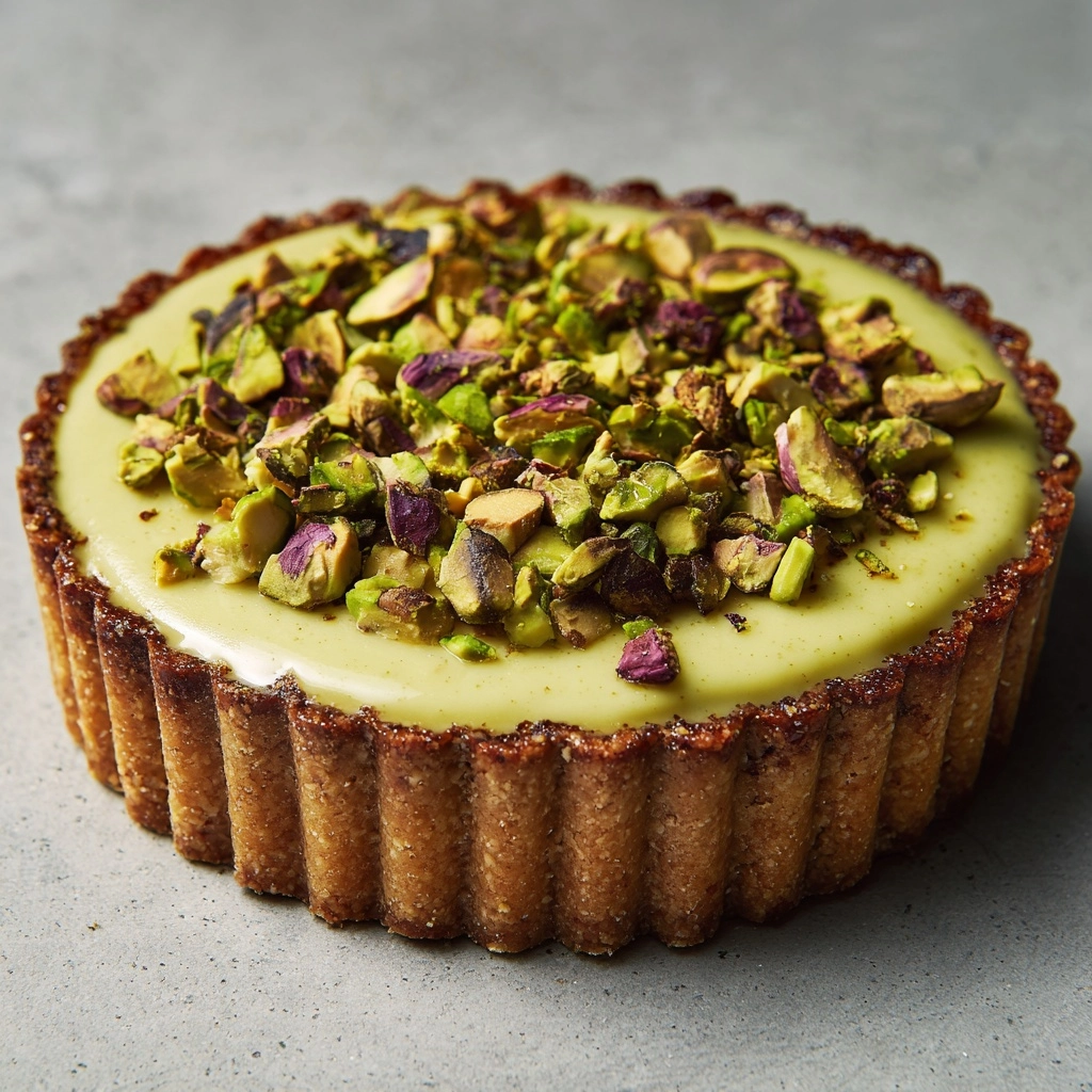 Pistachio Tart with Creamy Pistachio Paste Recipe - Recipe Image