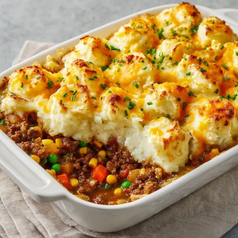 Shepherd’s Pie Tater Tot Casserole Recipe