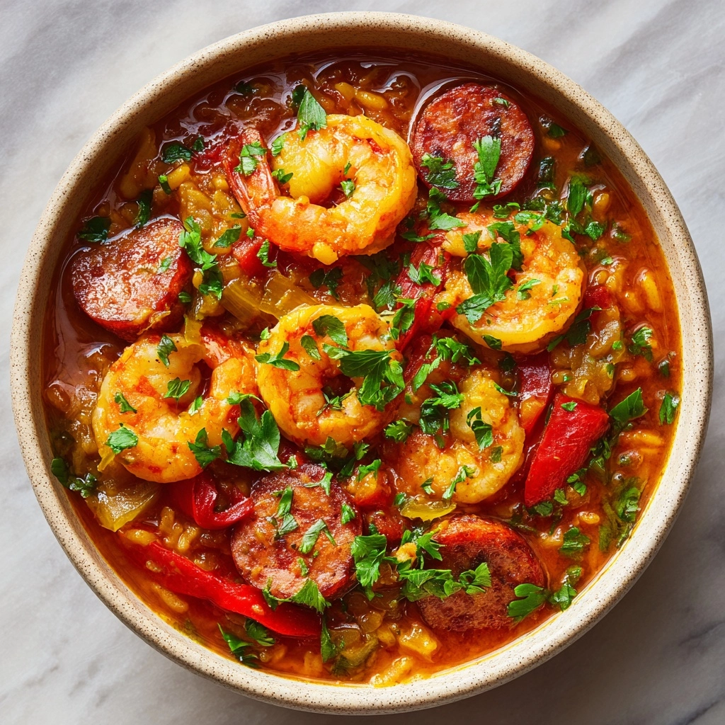 Slow Cooker Cajun Jambalaya with Chicken, Sausage, and Shrimp Recipe - Recipe Image