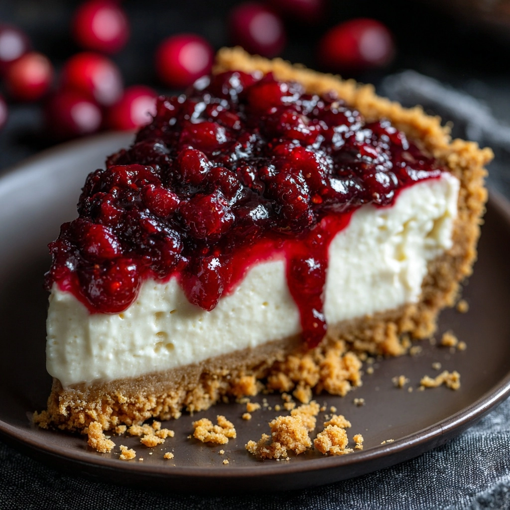 Cranberry Cheesecake Pie Recipe - Recipe Image