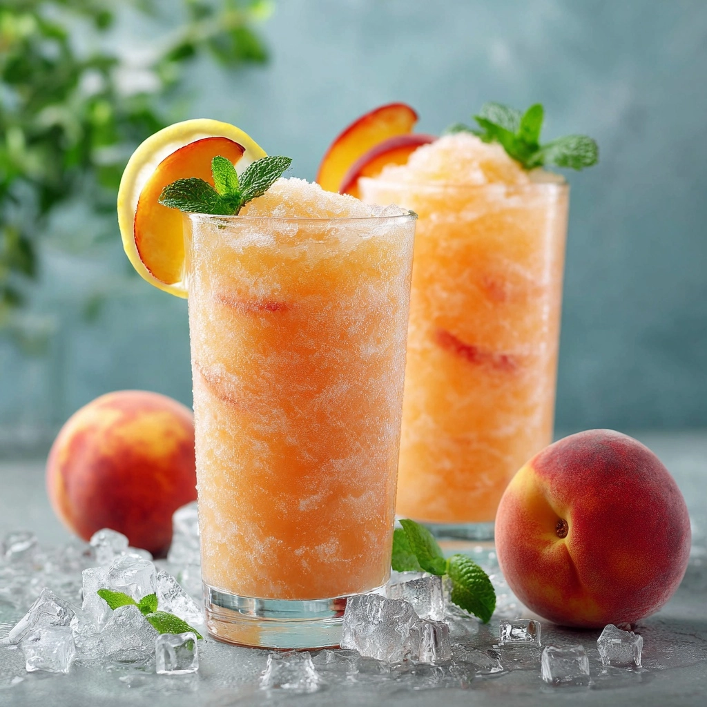 Frozen Peach Lemonade Recipe - Recipe Image