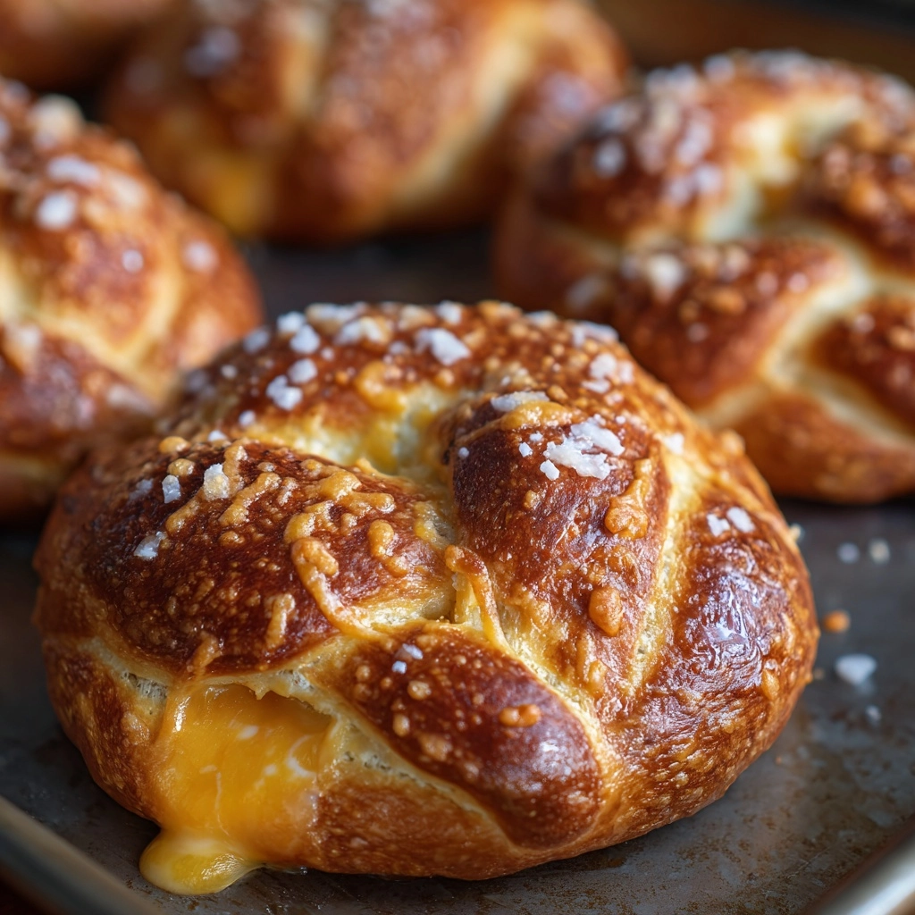 Cheese-Stuffed Pretzels Recipe - Recipe Image