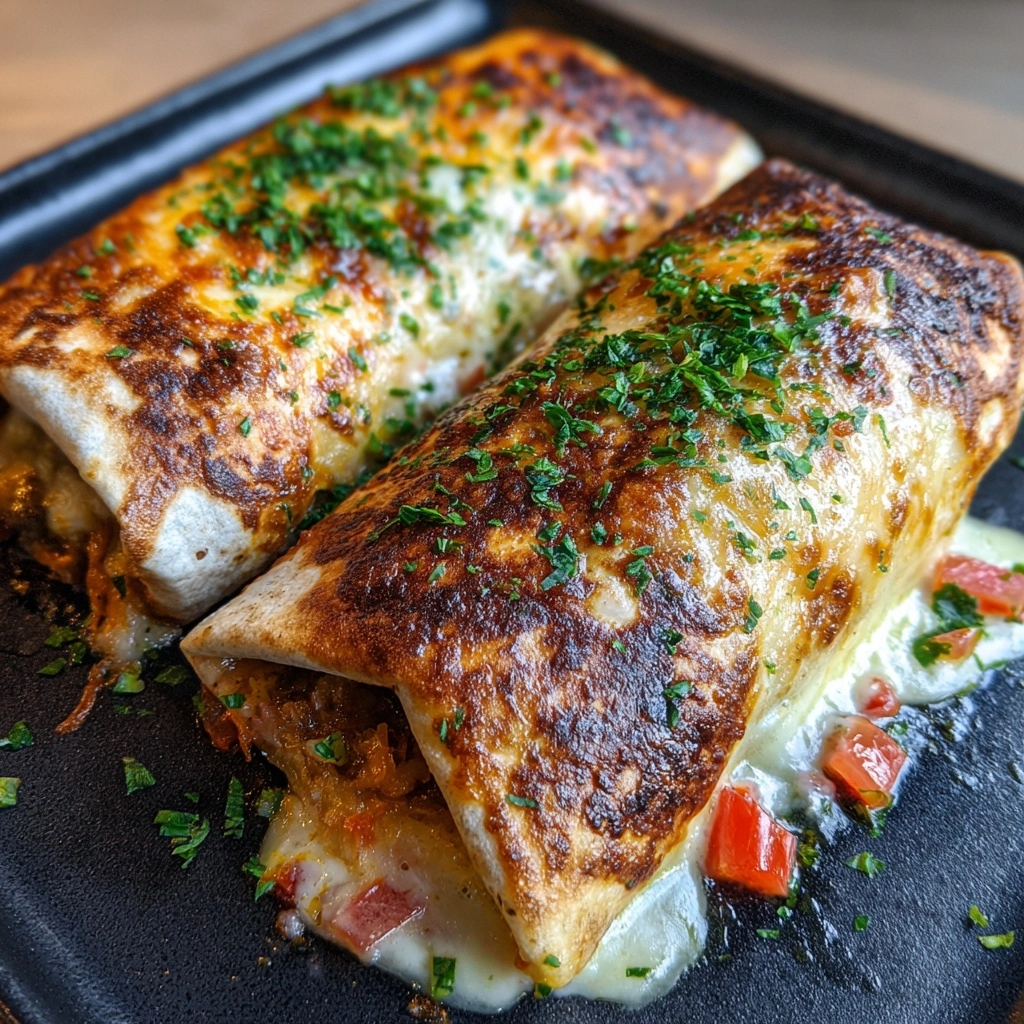 Baked Chicken Chimichangas Recipe - Recipe Image