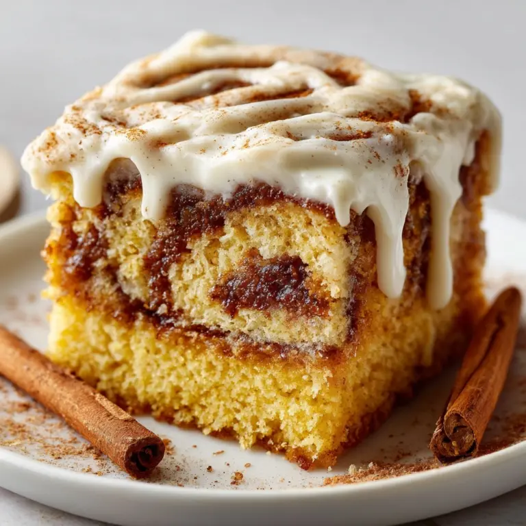 Ooey Gooey Cinnamon Roll Cake Recipe