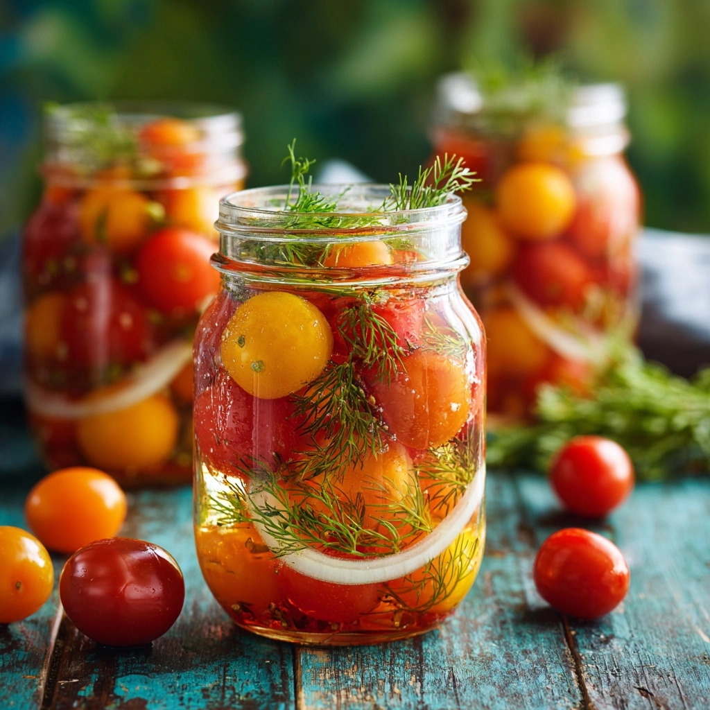 Pickled Cherry Tomatoes Recipe - Recipe Image