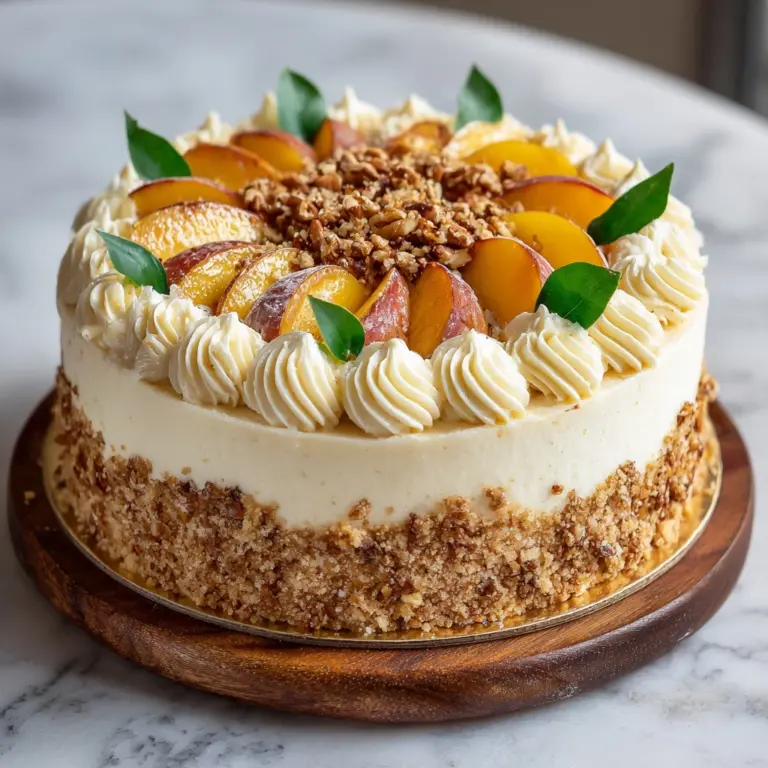 Easy Brown Sugar Peach Cake Recipe