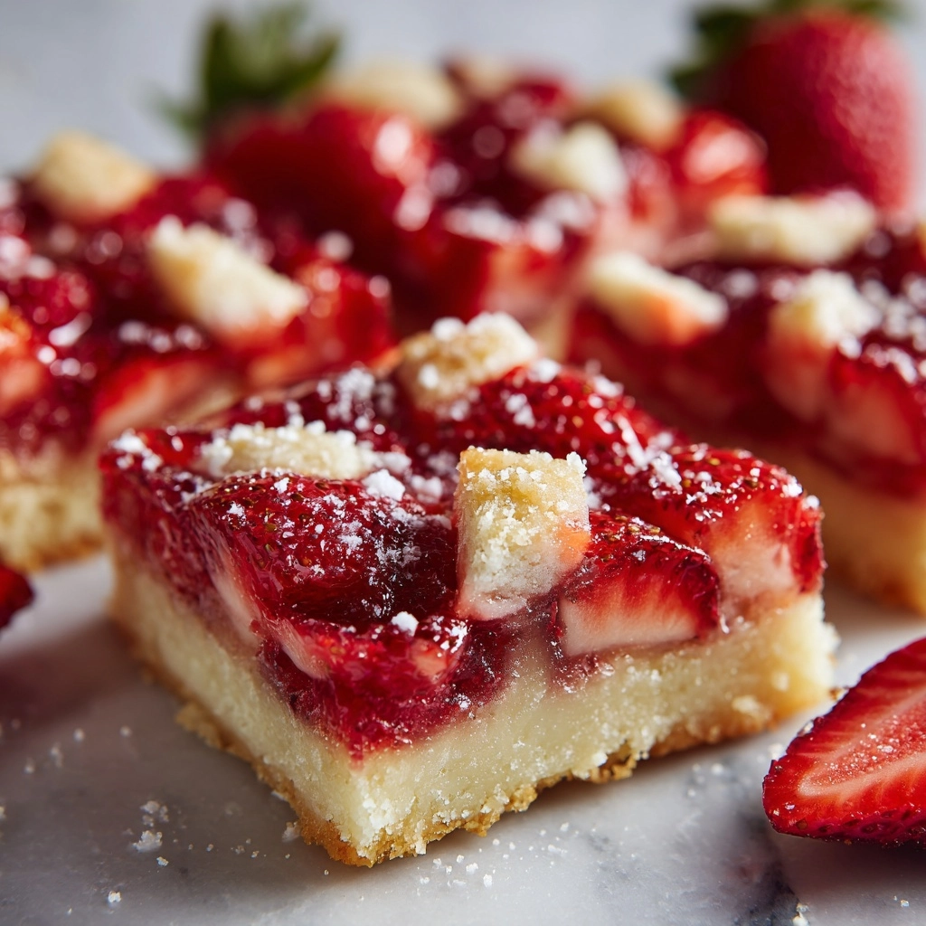 Strawberry Pie Bars Recipe - Recipe Image