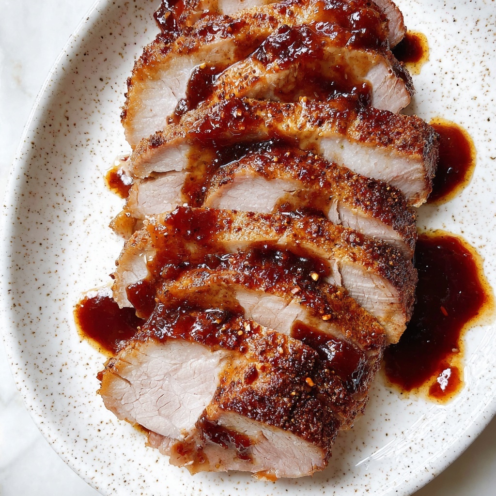 Baked Pork Tenderloin with Honey Mustard Glaze and Spiced Apple Cider Rub Recipe - Recipe Image