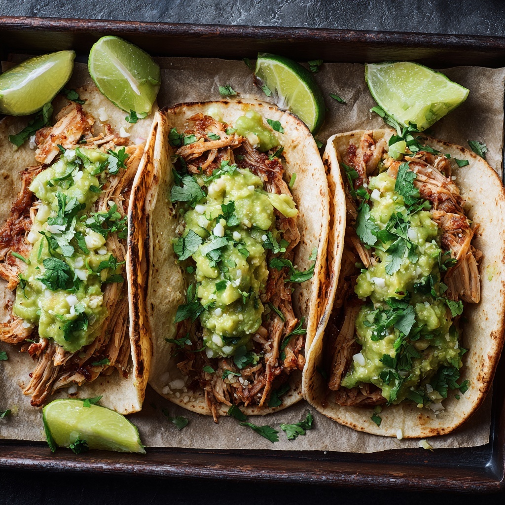 Crispy Poblano Chicken Tacos with Avocado-Jalapeño Salsa Recipe - Recipe Image