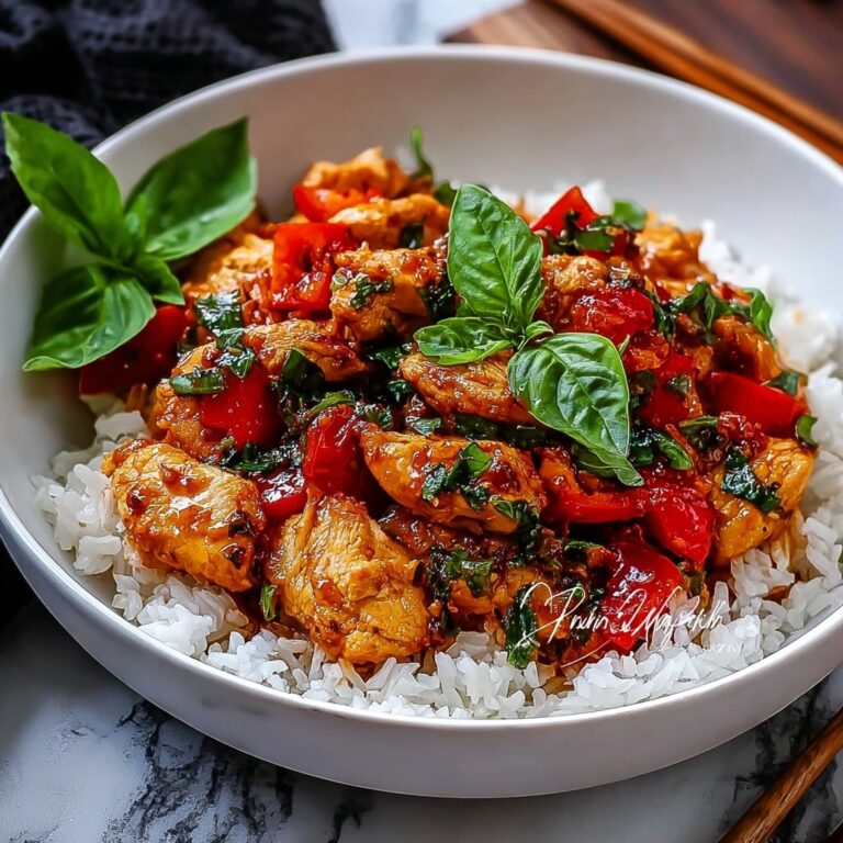 Savory Thai Basil Chicken for a Quick & Easy Dinner Recipe
