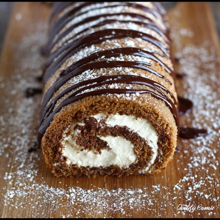 Pumpkin Chocolate Swiss Roll Cake Recipe