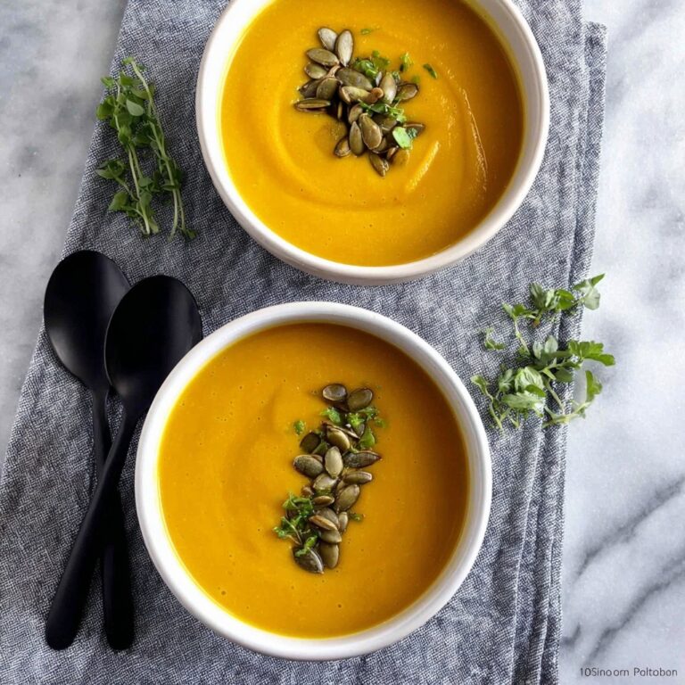 Slow Cooker Curried Butternut Squash Soup Recipe