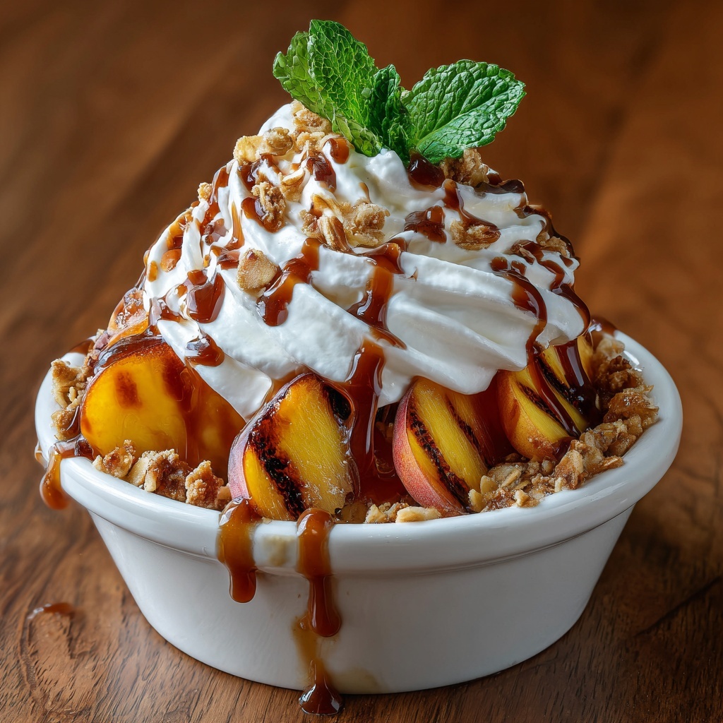 Grilled Peach Sundaes Recipe - Recipe Image