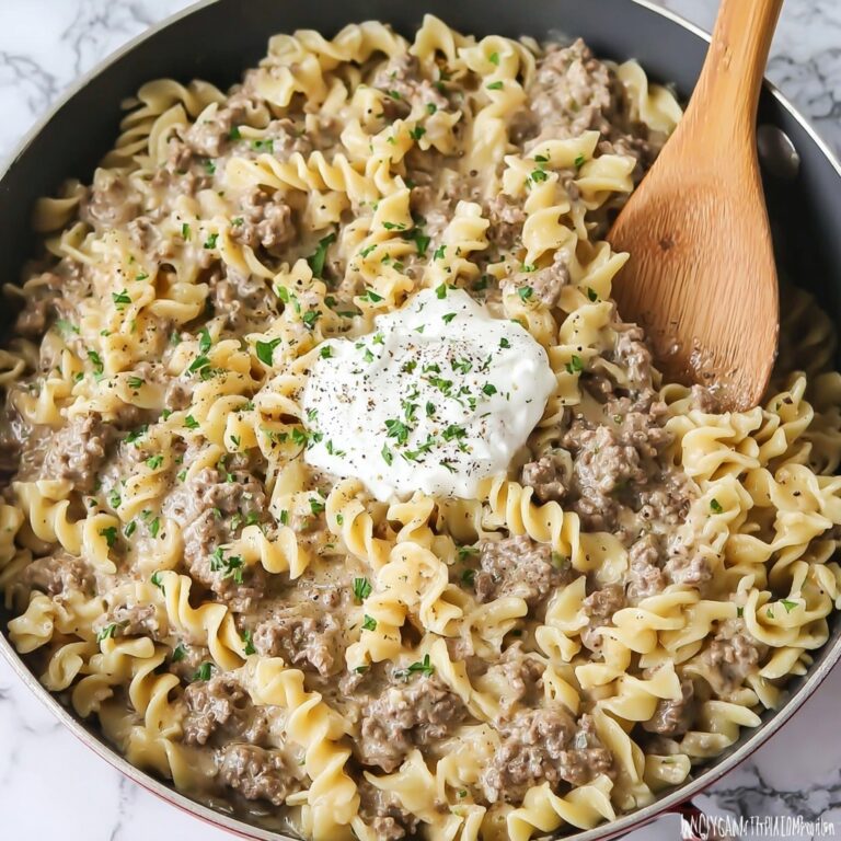 30-Minute Ground Beef Stroganoff Recipe