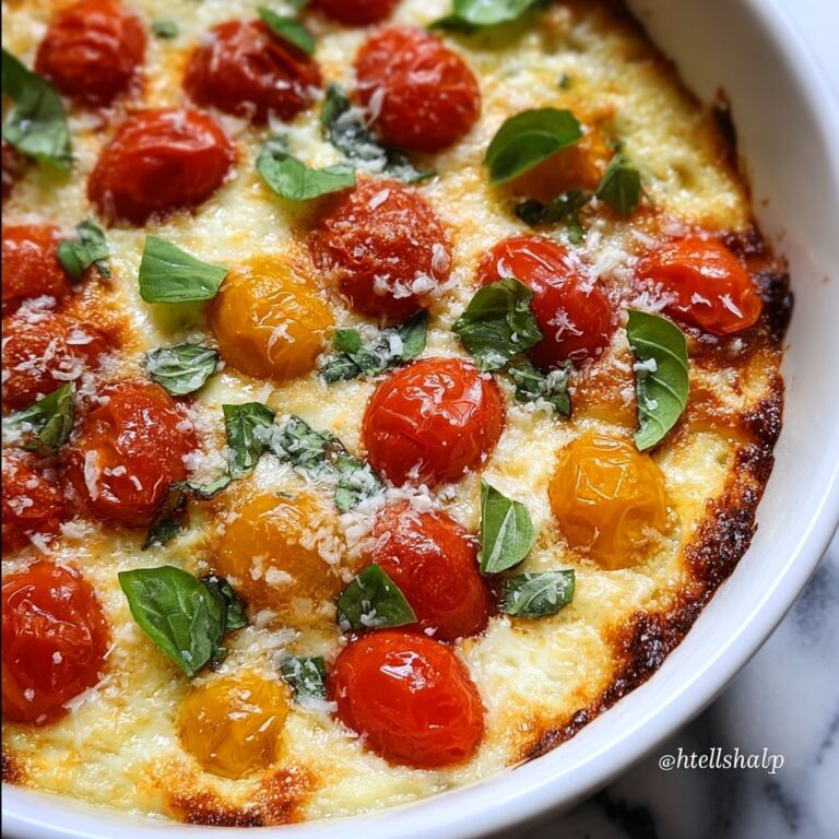 Caprese Dip with Roasted Cherry Tomatoes and Melty Cheeses Recipe