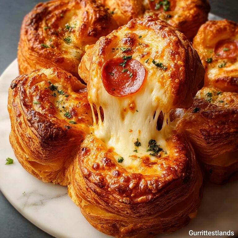 Mozzarella Pepperoni Croissant Rolls Recipe