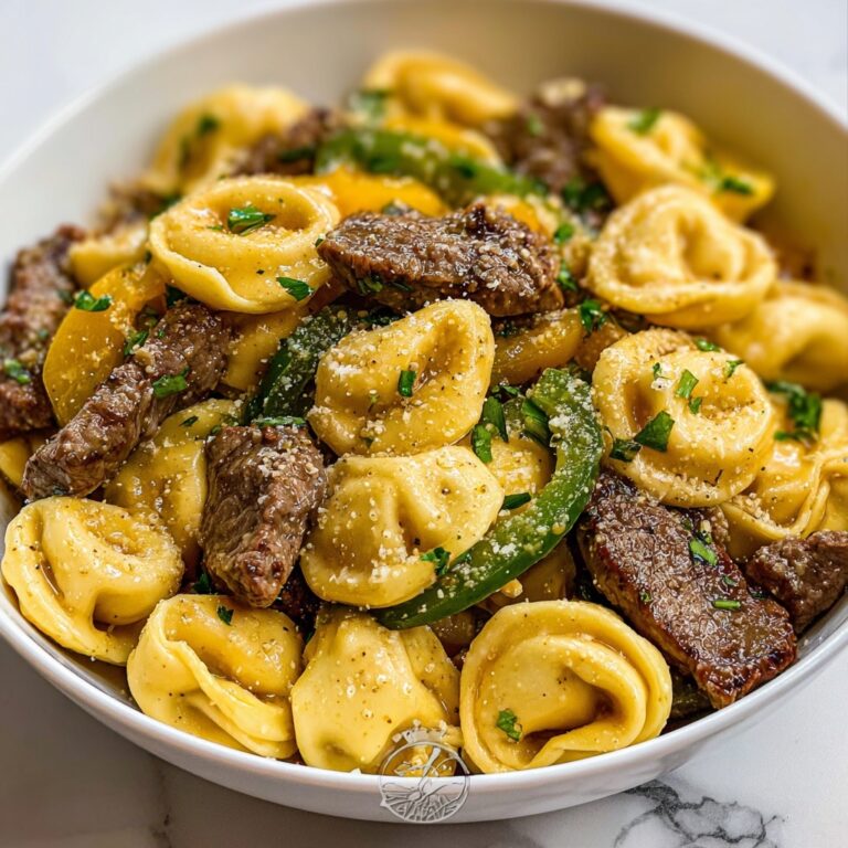 Philly Cheesesteak Tortellini Recipe